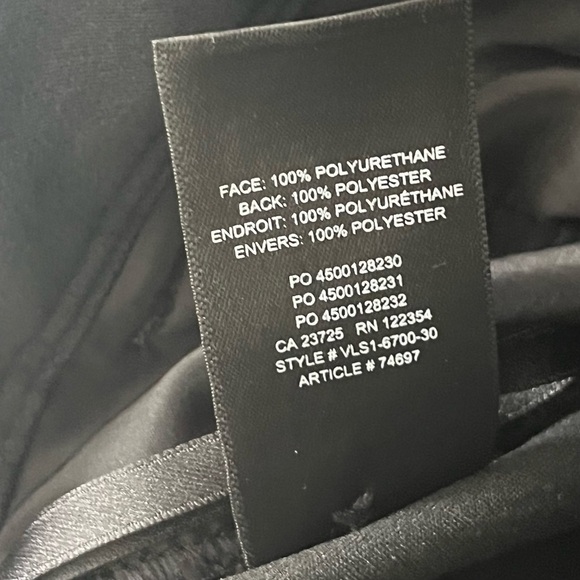 Aritzia Babaton Faux Vegan Leather Cropped Pants Size 0 - Picture 6 of 11